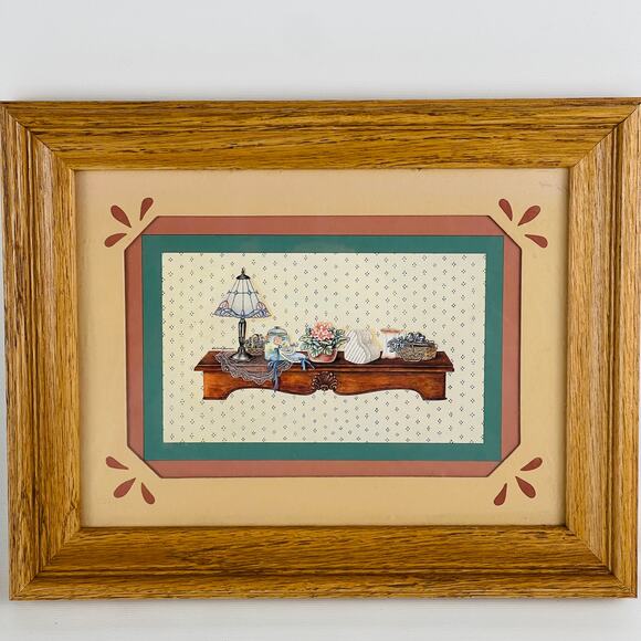 Two Victorian Country Shelves Vintage Home Decor Prints 9 1/2 x 7 1/2" - Picture 4 of 7